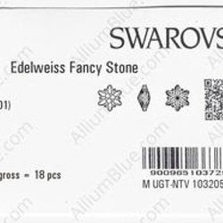 【スワロフスキー#4753】18粒 Edelweiss 23mm クリスタル F 3枚目の画像