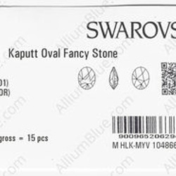 【スワロフスキー#4921】15粒 Kaputt Oval 23x18mm クリスタル ドラド (001DOR) F 3枚目の画像