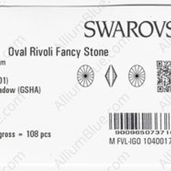 【スワロフスキー#4122】54粒 Oval リボリ 14x10.5mm クリスタル ゴールデン シャドー (001GS 3枚目の画像