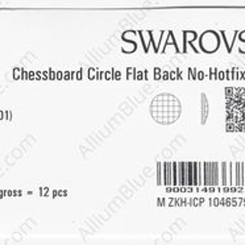 スワロフスキー#2035】12粒 Chessboard Circle ラインストーン 30mm 