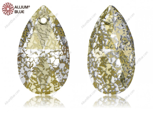 スワロフスキー#6106】72粒 Pear-shaped ペンダント 16mm クリスタル  