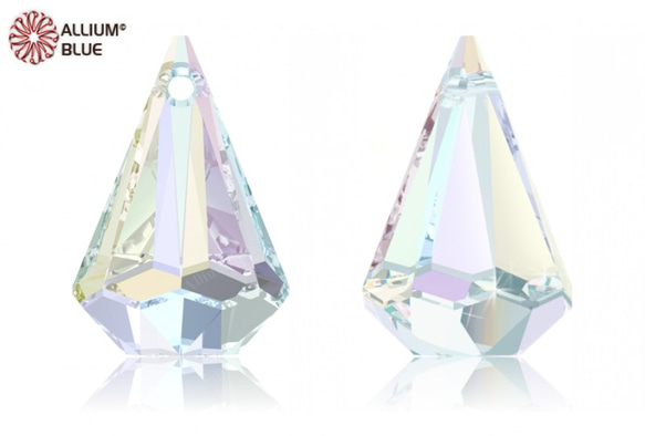 スワロフスキー#6022】12粒 XIRIUS Raindrop ペンダント 24mm