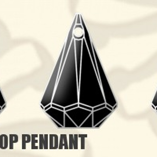 スワロフスキー#6022】12粒 XIRIUS Raindrop ペンダント 24mm