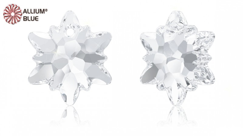 スワロフスキー#6748】48粒 Edelweiss ペンダント 18mm クリスタル 