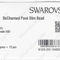 【スワロフスキー#81201】12粒 BeCharmed Pavé Slim 13mm CE White / Cryst 3枚目の画像