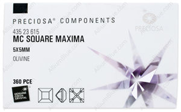 プレシオサ MC マシーンカットSquare MAXIMA マキシマ (435 23 615) 5x5mm オリーブ ( 3枚目の画像