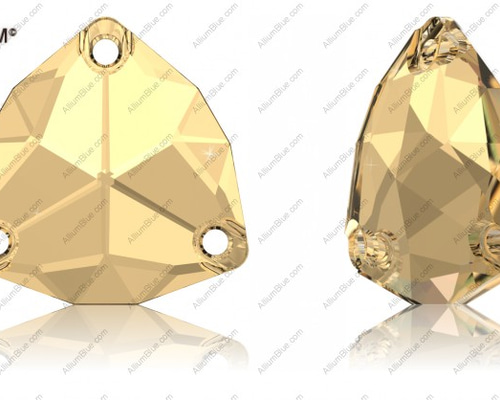 スワロフスキー#3272】15粒 Trilliant ソーオンストーン 20mm