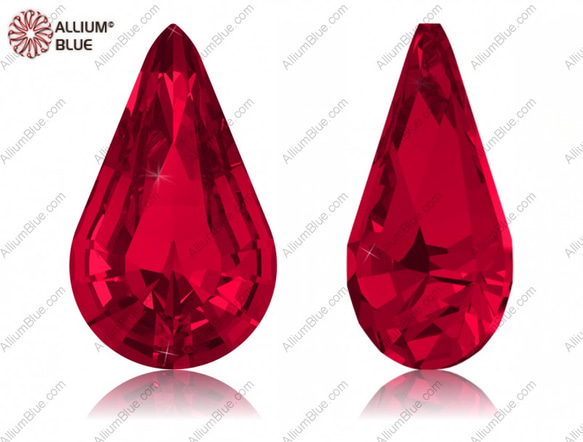 スワロフスキー#4328】360粒 XILION Pear Shape 8x4.8mm スカーレット