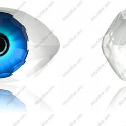 【スワロフスキー#4775】1粒 Eye 18x10.5mm MD291 DIGITAL PRINT BLUE (MD2 1枚目の画像