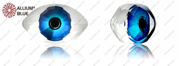 【スワロフスキー#4775】1粒 Eye 18x10.5mm MD291 DIGITAL PRINT BLUE (MD2 1枚目の画像