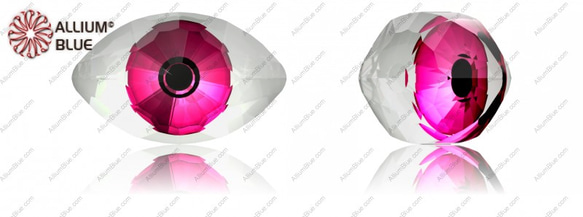 【スワロフスキー#4775】12粒 Eye 18x10.5mm MD294 DIGITAL PRINT PINK (MD 1枚目の画像