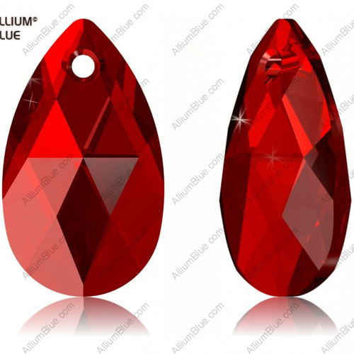 スワロフスキー#6106】2粒 Pear-shaped ペンダント 16mm ライトシャム