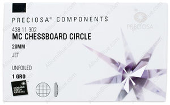 Preciosa 【プレシオサ #43811302】144粒 MC マシーンカットChessboard Circle ラ 3枚目の画像