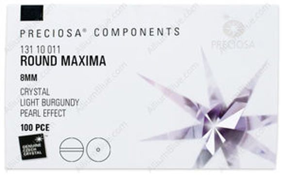 Preciosa 【プレシオサ #13110011】100粒 ラウンド MAXIMA マキシマ Crystal Nacr 3枚目の画像