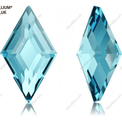 【スワロフスキー#2773】2粒 Diamond Shape ラインストーン 9.9x5.9mm アクアマリン (202 1枚目の画像