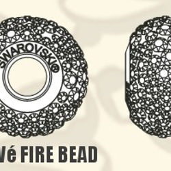 【スワロフスキー#82043】6粒 BeCharmed Pavé Fire ビーズ 14.5mm CE Shining 2枚目の画像