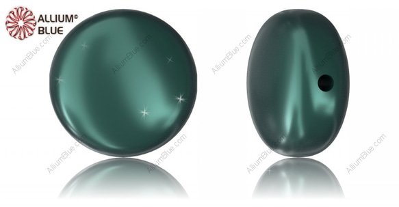 【スワロフスキー#5860】100粒 Coin パール 10mm IRIDESCENT TAHITIAN LOOK PE 1枚目の画像