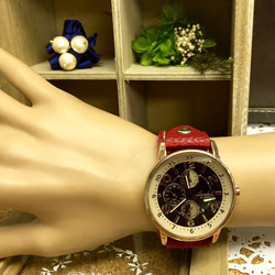 【送料無料】新作 ベルトが選べる 腕時計 柔らかい 本革ベルト カスタムウォッチ 2枚目の画像