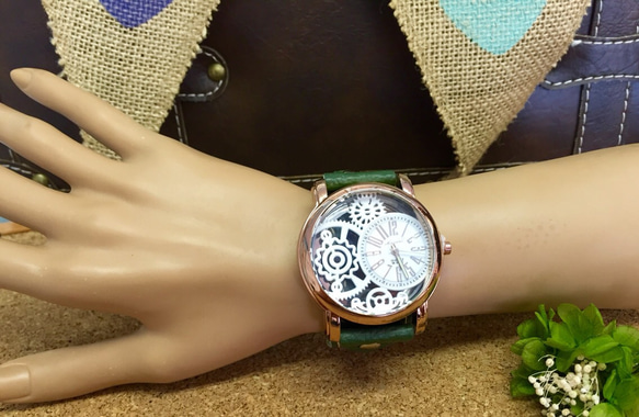 【送料無料】新作 ベルトが選べる 腕時計 柔らかい 本革ベルト カスタムウォッチ 3枚目の画像