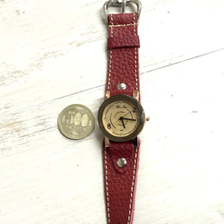 【送料無料】新作 ベルトが選べる 小さめ 腕時計 柔らかい 本革ベルト カスタムウォッチ 5枚目の画像