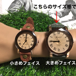今だけ企画❗️【選べる本革腕時計】好きな革ベルトを選んで、自分だけの“オシャレ”腕時計を見つける ー大きめフェイス 5枚目の画像