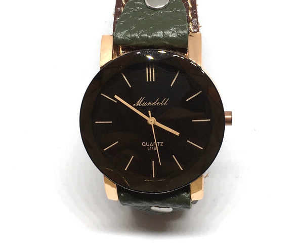 限定企画❗️【選べる本革腕時計】好きな革ベルトを選んで、自分だけの“オシャレ”腕時計を見つける ー大きめフェイス 1枚目の画像