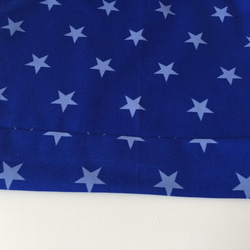 ブルースター＆ストライプ柄　体操服袋・巾着袋（入園・入学）青＆紺 5枚目の画像