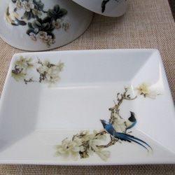 夫婦茶碗セット：花鳥柄/プレゼントに！新生活・母の日・父の日にも 3枚目の画像