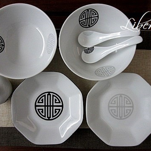 美品　Herend 東方の宝　オクタゴナル　八角皿セット　シノワズリ ヘレンド商品 東方の宝