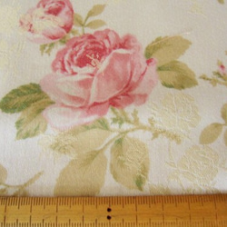 有輪商店☆薔薇柄☆PO-1011プリンセスローズJ cream　50x110cm 3枚目の画像