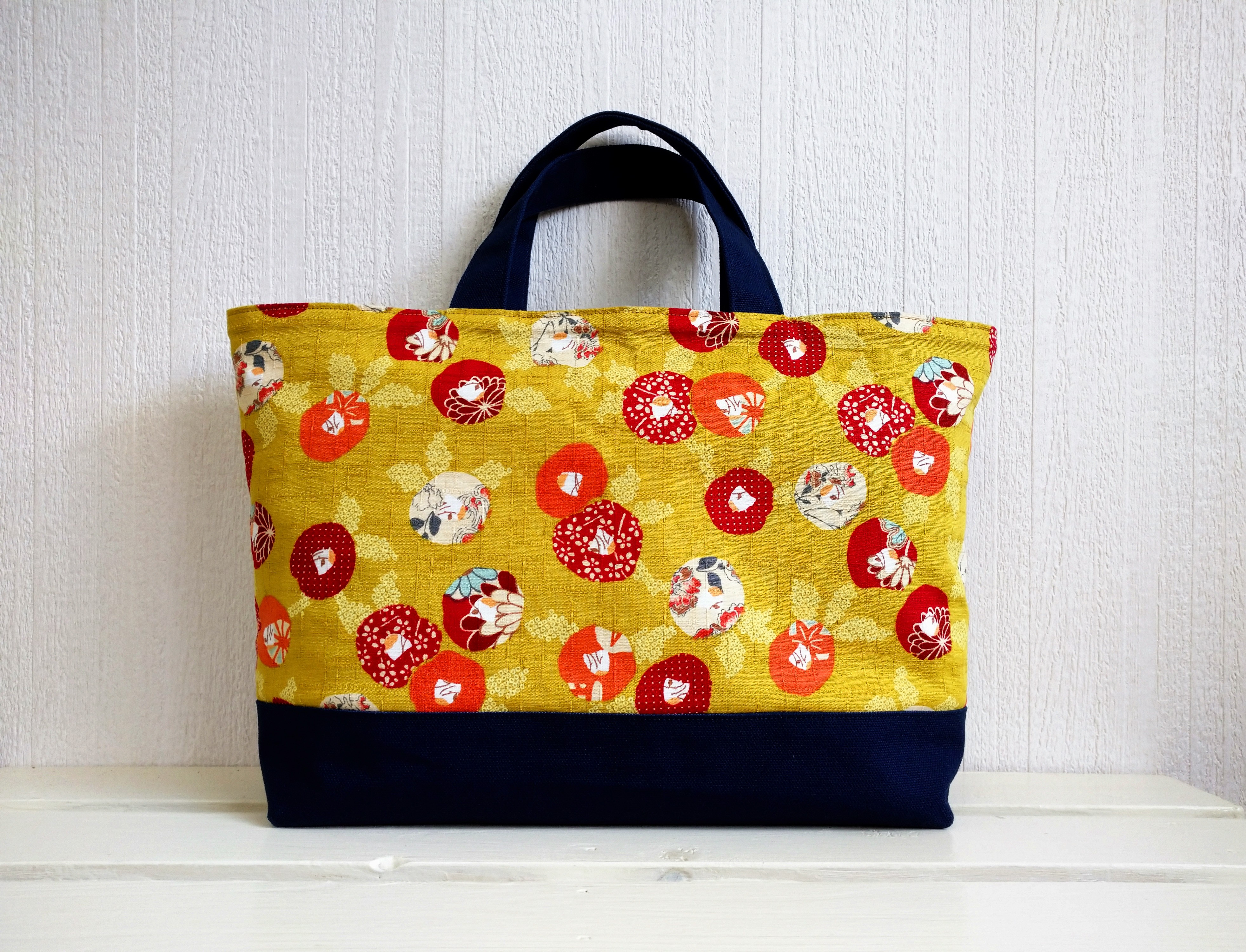 ＊りえ様＊トートバッグ　ハンドメイド　巾着袋 巾着トートバッグ簡単作り方 How To Make Drawstring Totebag