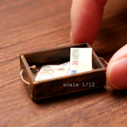 ミニチュア　ドールハウス　手作りキット　miniature dollhouse kit　木箱⓸　L-017 8枚目の画像
