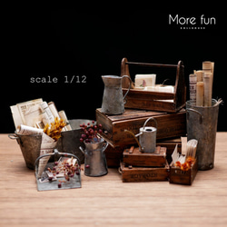 ミニチュア　ドールハウス　手作りキット　miniature dollhouse kit　木箱⓸　L-017 10枚目の画像