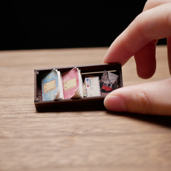 ミニチュア　ドールハウス　手作りキット　miniature dollhouse kit　木箱5　L-018 1枚目の画像