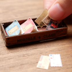 ミニチュア　ドールハウス　手作りキット　miniature dollhouse kit　木箱5　L-018 8枚目の画像