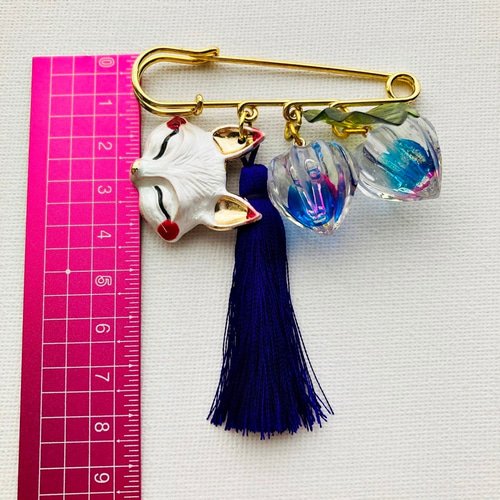 狐面と鬼灯専用ページ キツネ お面 化け狐 6点セット (狐 黒狐 赤狐 (桜模様) 狐面 (金