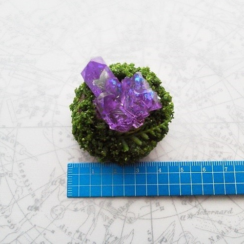 鉱石模型ジオラマランプ-purple quartz その他インテリア雑貨 sorarium
