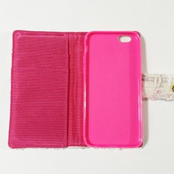 花呢手機殼 iPhone6​​的白色粉色檢查 第4張的照片