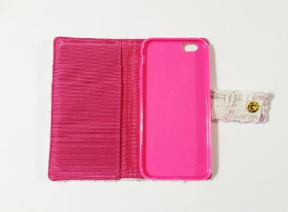 花呢手機殼 iPhone6​​的白色粉色檢查 第4張的照片