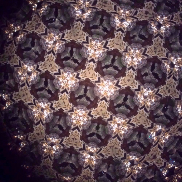 ネックレスの万華鏡(テレイドタイプ)水晶玉使用 5枚目の画像