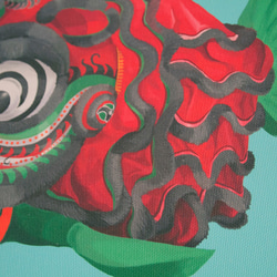 広東ライオン金魚ライオンダンスフィッシュ/デジタルマイクロジェット/限定版/アートプリント 4枚目の画像