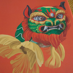 臺灣獅頭金魚 taiwan lion dance fish/數位微噴/限量/藝術版畫 第3張的照片