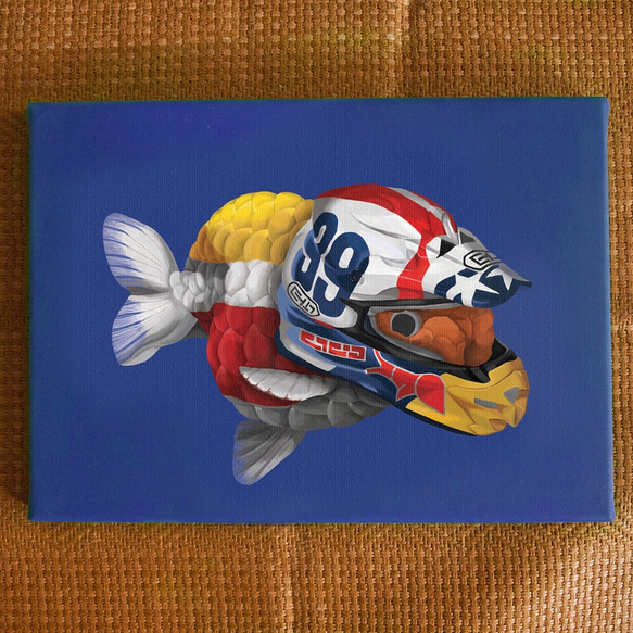 賽車手 motogp fish/數位微噴/限量/藝術版畫 第2張的照片