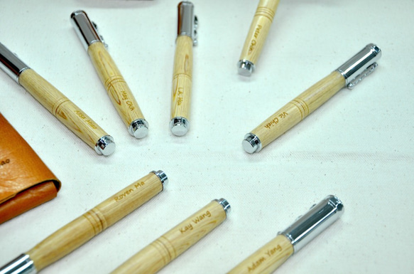 Cikou磁蓋雙層接木鋼珠筆系列:寮檜 第3張的照片