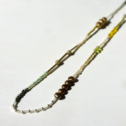 珠子長項鍊⑤綠色 第2張的照片
