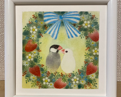 鳥のパステル画 楽天市場】鳥 絵画（パステル画・クレヨン画｜絵画）：アート