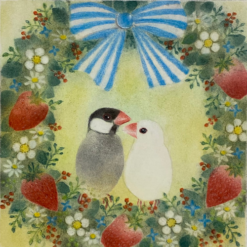 鳥のパステル画 パズル 鳥と花園：おもちゃ：百町森