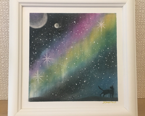 星降る夜に【パステルアート 原画】 絵画 nananiji 通販 6847064