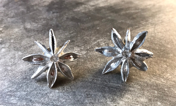 Silver スターアニス ※在庫ピアスのみ ピアス（スタッド・一粒