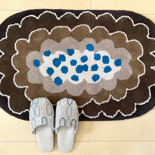 軽くて洗えるふわふわスリッパ M size ミナペルホネン ハンドメイド